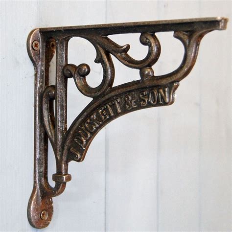 shelf brackets metal old style|vintage look shelf brackets.